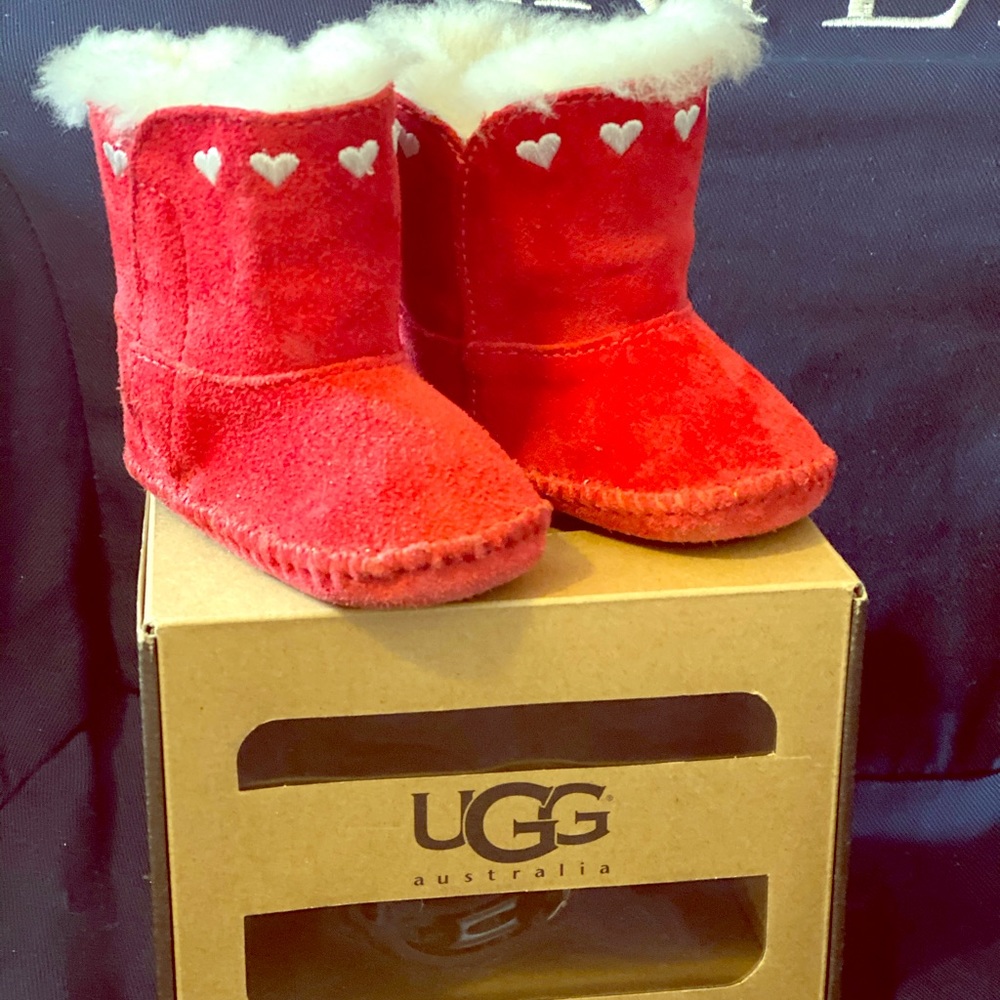 Red heart infant ugg boots
